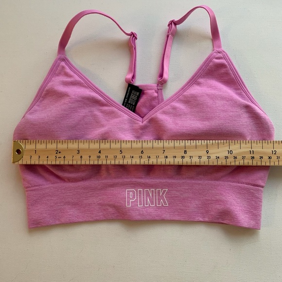 2 PINK Sports Bras Ultimate Victoria's Secret Black and Pink Sz S - Picture 4 of 15